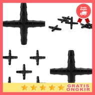 10PCS Splitter Aerator Airator Garden Water Hose and Aquarium Channel 4 Branches Spliter - Splitter 