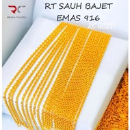 RANTAI TANGAN SAUH BAJET EMAS TULEN 916 GELANG TANGAN SAUD BAJET EMAS 916 SIMPLE DESIGN GOLD BRACELE