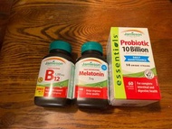 Jamieson supplement 補充品  維他命B12 、Melatonin 褪黑激素、Probiotic 100億益生菌