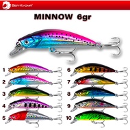 SeaRyoma NEW Sinking Minnow 6 grams Fish Lure/ Fishing Bait/ NEW Minnow 6 grams