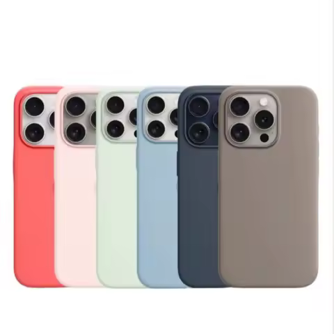 For Magsafe Official 1:1 Liquid Silicone Case For iPhone 15 Pro Max For iPhone 15 Pro Plus Case Magn