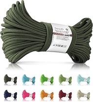 Ganzoo Paracord 425 Rope, 30 Metres, Type 2, 3 mm Diameter, 4 Inner Strands, Nylon & Polyester, Mult
