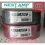 NESTAMP SPEAKER CABLE 30/0.18x2c TINNED PER METER