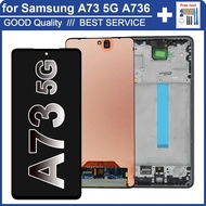 AMOLED LCD for Samsung Galaxy A73 5G A736B LCD Display Touch Screen Digitizer Replacement for Samsun