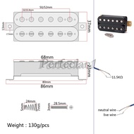 อุปกรณ์เสริมสําหรับกีตาร์ไฟฟ้าเครื่องดนตรี 5 magnetic humbucker pickup st sg