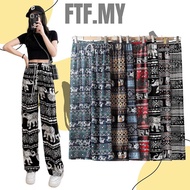 NEW ARRIVAL🔥Thailand Elephant Wide-leg Long Pant Women Casual Loose High Waist Trousers Batik Gajah 