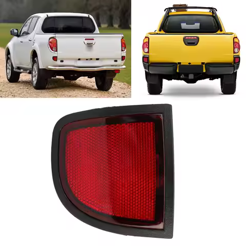 1Pc L/R Car Rear Bumper Reflector Red Bumper Tail Side Reflector Panel Replacement for Mitsubishi L2