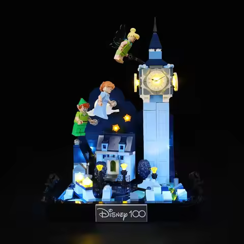 Not Included Building Blocks LED Light Set for Peter Pan & Wendy's Flight over London 43232 DIY Deco