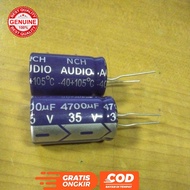 ELCO CAPACITOR ELKO 4700 UF 35 VOLT 4700UF 35V 4700 MICRO 35 NICHICON AUDIOVOLT