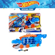 Hot Wheels City Ultimate Hauler, Transforms into A T-Rex With Race Track, Stores 20+ Cars