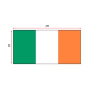 Ireland Flag 3x6ft, Bendera Iceland 3x6ft, Polyester