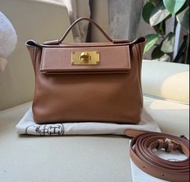 愛馬仕/hermes金棕金扣2424mini（Z刻