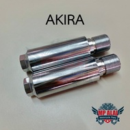 แกนต่อโช๊คหน้า AKIRA / Sprinter110 ยาว 4 นิ้ว (ชุบโครเมี่ยม) 27mm