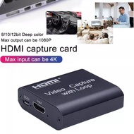1080P 4K HDMI Video Capture Device HDMI To USB 2.0 Video Capture Card Dongle Game Record Live Stream