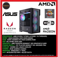 Gaming PC Desktop AMD Ryzen 7 5700X/32GB/16GB/512GB SSD/1TB SSD/RX9060XT 16GB/600W/240MM/WIFI
