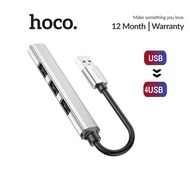 Hoco HB26 4in1 Hub USB to 4 USB ports (USB 3.0/ 3 USB 2.0) data transfer compatible with Windows/Lin