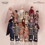 ANGGUN COTTON Baju Kurung Dian Temasya Material Dubai Dobby Silk Cutting Riau