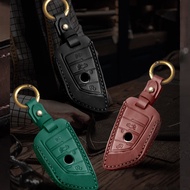Genuine Leather key cover for BMW X3 G20 318i G31 540i 520i 320 220I M240i X7 740i 2023 I3 I8 I7 min