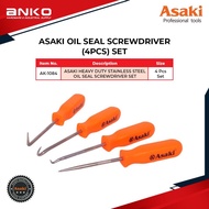 4 PCS ASAKI OIL SEAL SCREWDRIVER SET