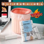 [SG] 100pc Desktop Bin Disposable Rubbish Bag Mini Garbage Bag Portable Trash Bag Table Bin Rubbish 