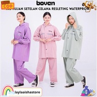 Boven Raincoat Suit for Men and Women, Waterproof Pvc Material, Waterproof Zipper, Original Product
