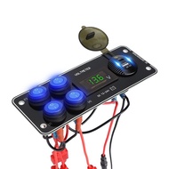 Switch Mobile Phone Car Charger Car Charging Slot Modification PD Voltmeter Fast Charging Accessorie