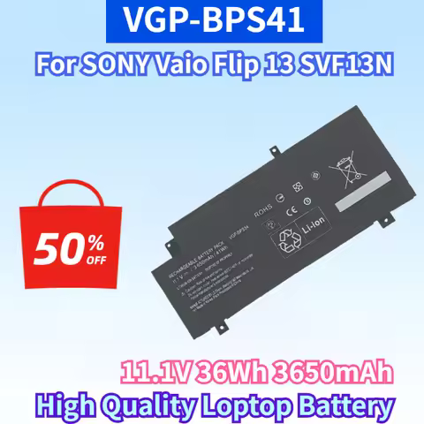 VGP-BPS41 11.1V 36Wh 3650mAh Li-ion Rechargeable Battery for SONY Vaio Flip 13 SVF13N SVF13N13CXB Hi
