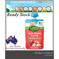 Rafferty's Garden 4+ Months Organic Baby Food Puree Apple Banana & Peach ( 120g )