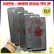 LAYAR SPY Black Privacy Vivo 1918 1820 1816 1929 V2026 1904 1901 Anti-Scratch Dark Ceramic Full Scre