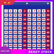[ap4l43.] For Use & for Teacher Lessons Pocket Chart Hundreds Number 1-100 Board in A Classroom