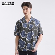 DAPPER เสื้อเชิ้ตแขนสั้น Botanica Print สีเขียว