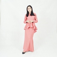 Baju kurung Nafiyah Peplum Fishtail Plain Women Dress- Ironless/Ready Stock/Murah/ Hot Item/Muslimah (Plus Size)
