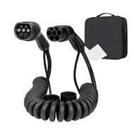 Cord Type 2 to Type 2 EV Coiled Charging Cable, 5M 1Phase 32A 7KW