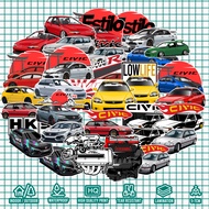 KARIMAKE Sticker Pack Aesthetic Honda Honda Car ALL CIVIC FERIO EK9 IVTECH EG FD FC TYPE R JDM Acces