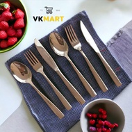 VK Mart stainless steel spoon, steak knife made of thick, high-quality stainless steel used in resta