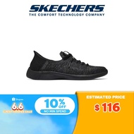 Skechers Women Slip-Ins On-The-GO Swift Astounding Shoes - 137251-BKGY Air-Cooled Memory Foam Heel Pillow