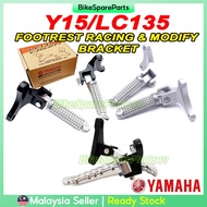 Y15ZR Y15 FOOTREST BRACKET SET & STEP SET / MODIFIED FOOTREST BRACKET / FOOTREST BELAKANG RACING YAM