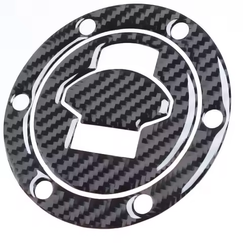 3D Carbon Fiber Tank Gas Cap Pad Filler Cover Sticker Decals For BMW R1200RT K1200S F650 R1150 R/RS/