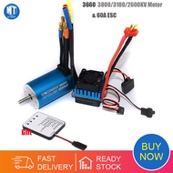 Động Cơ Không Chổi Than Điều Khiển Từ Xa 3660 3800KV 3300KV 2600KV Với ESC 60A & Thẻ Lập Trình LED C