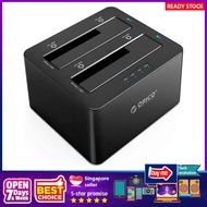[sgstock] ORICO USB 3.0 to SATA 2 Bay Hard Drive Docking Station for 2.5 inch and 3.5 inch HDD/SSD with Offline Clone Fu