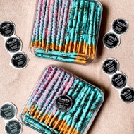 Stick Pretzel Homemade Cookies-Blue Oreoos & Strawberry Drizzle