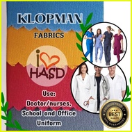 Klopman/Clothman White Fabric for School/Office Uniform