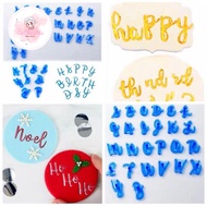 Set of 26 letter and number molds 3.5cm