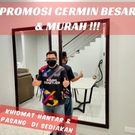 CERMIN DINDING BESAR MURAH DECO (READY STOK) / BIG LARGE WALL MIRROR 3X6 FOR BEDROOM OR BATHROOM