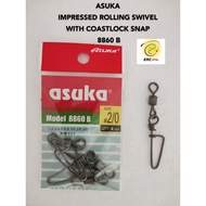 ASUKA IMPRESSED ROLLING SWIVEL WITH COASTLOCK SNAP 8860 B