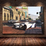 Klassisk Grand Theft Auto V เกม Art Wall โปสเตอร์ GTA 5ภาพวาดผ้าใบพิมพ์ Stue Soverom Volkveggmaleri Cuadros ใหม่