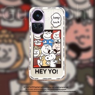 Soft Case OPPO Reno10 Reno10 Pro Reno 10 Pro+ 5G 2023 Cute Cartoon Snoopy Family Pattern Silicone Transparent Casing OPPO Reno10 Pro 5G Cover Case