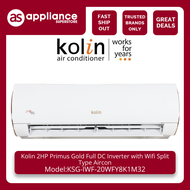Kolin 2HP Primus Gold Full DC Inverter with Wifi Split Type Aircon KSG-IWF-20WFY8K1M32