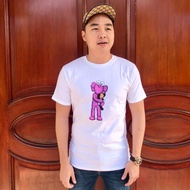 T-shirt tumblr tee kaws x uniqlo pink bff