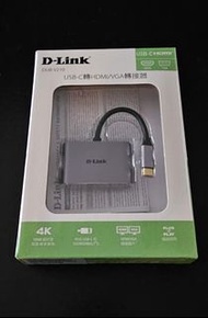 D-Link DUB-V210 USB-C 轉HDMI/VGA